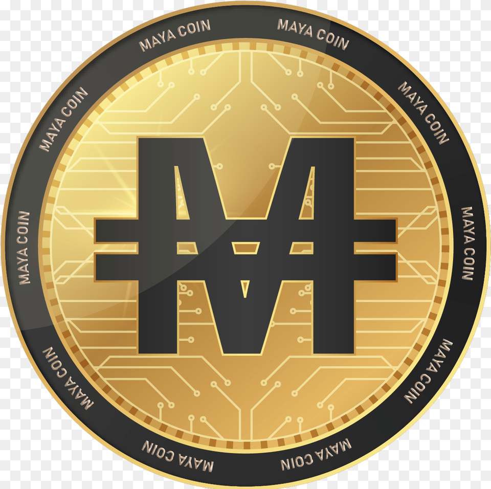 Maya Coin, Gold, Logo, Money Png