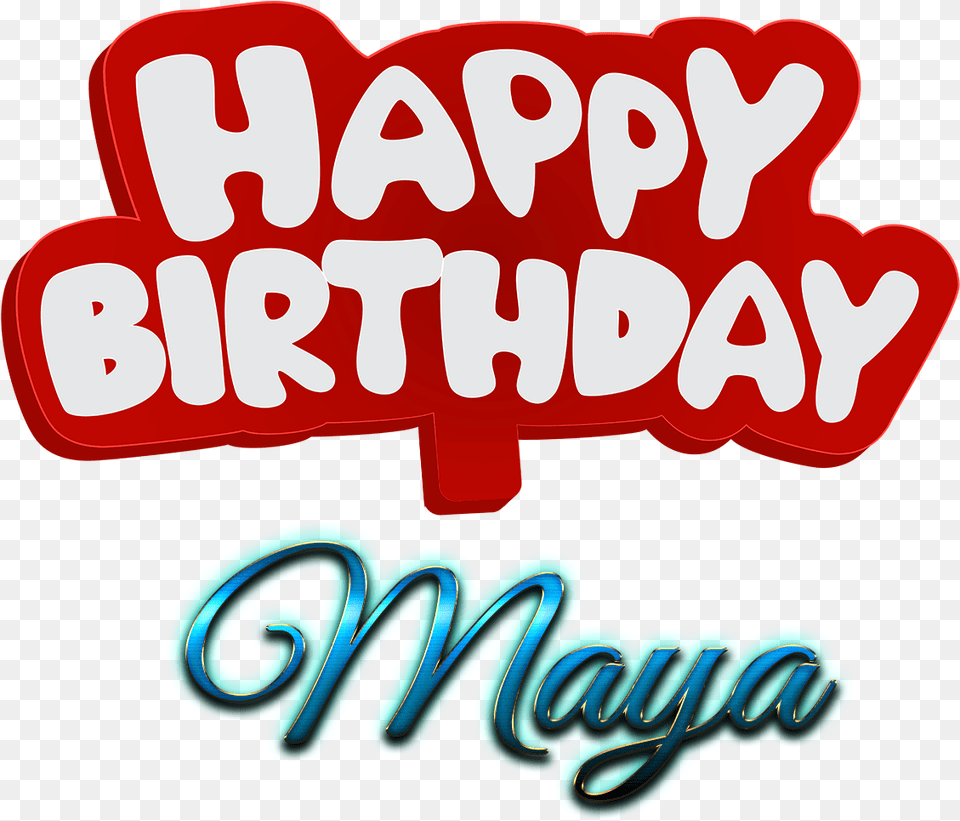 Maya Happy Birthday Name Logo Happy Birthday To You Mayar, Text Free Transparent Png