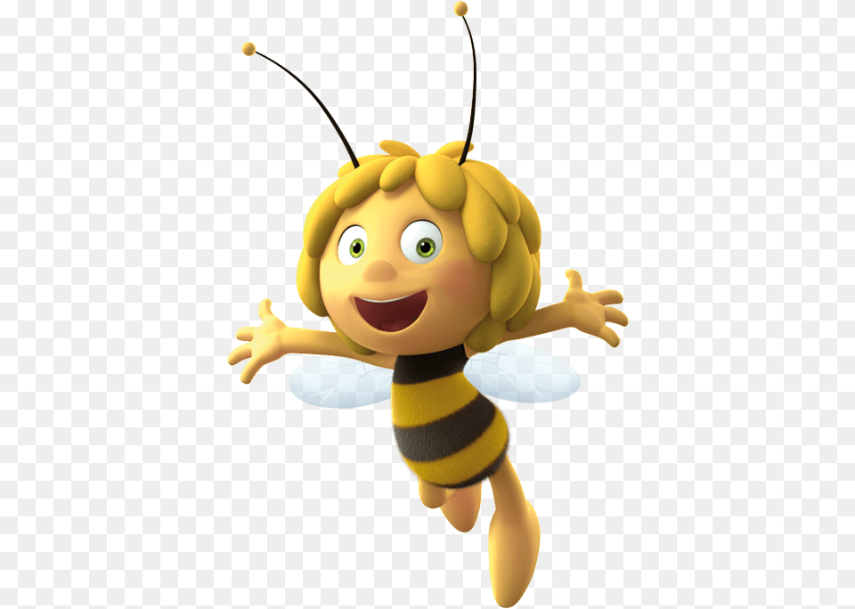 Maya Happy Maya The Bee, Animal, Honey Bee, Insect, Invertebrate Free Png Download