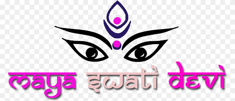 Maya Swati Devi Maa Durga Face, Purple, Logo Png