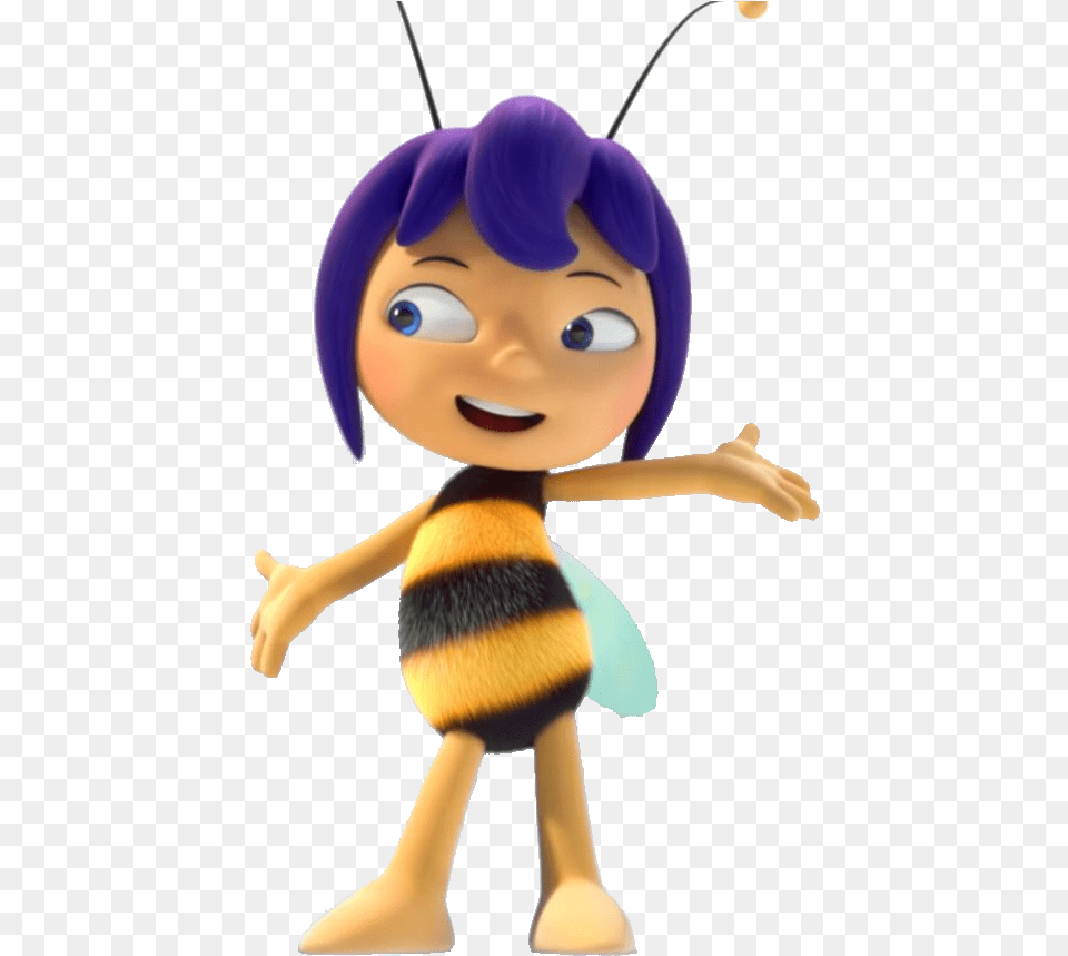 Maya The Bee The Honey Games Violet Violet Maya The Bee, Toy, Doll, Head, Face Free Png Download