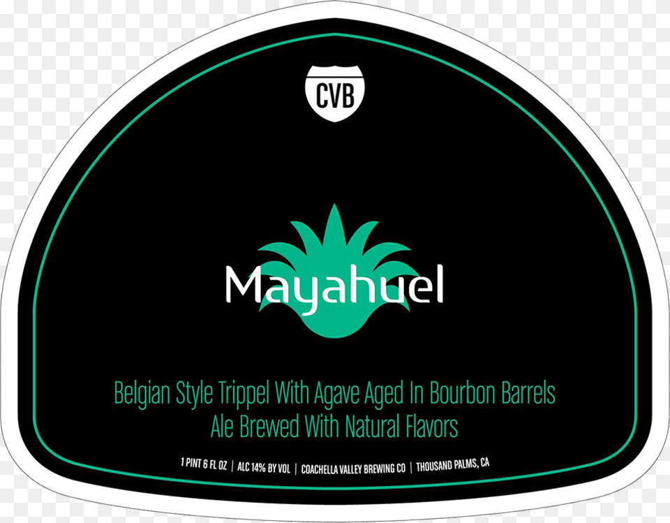 Mayahuel Mescal Barrel Aged Belgian Trippel Coachella Coachella Valley Brewing Company, Oval, Logo Free Transparent Png