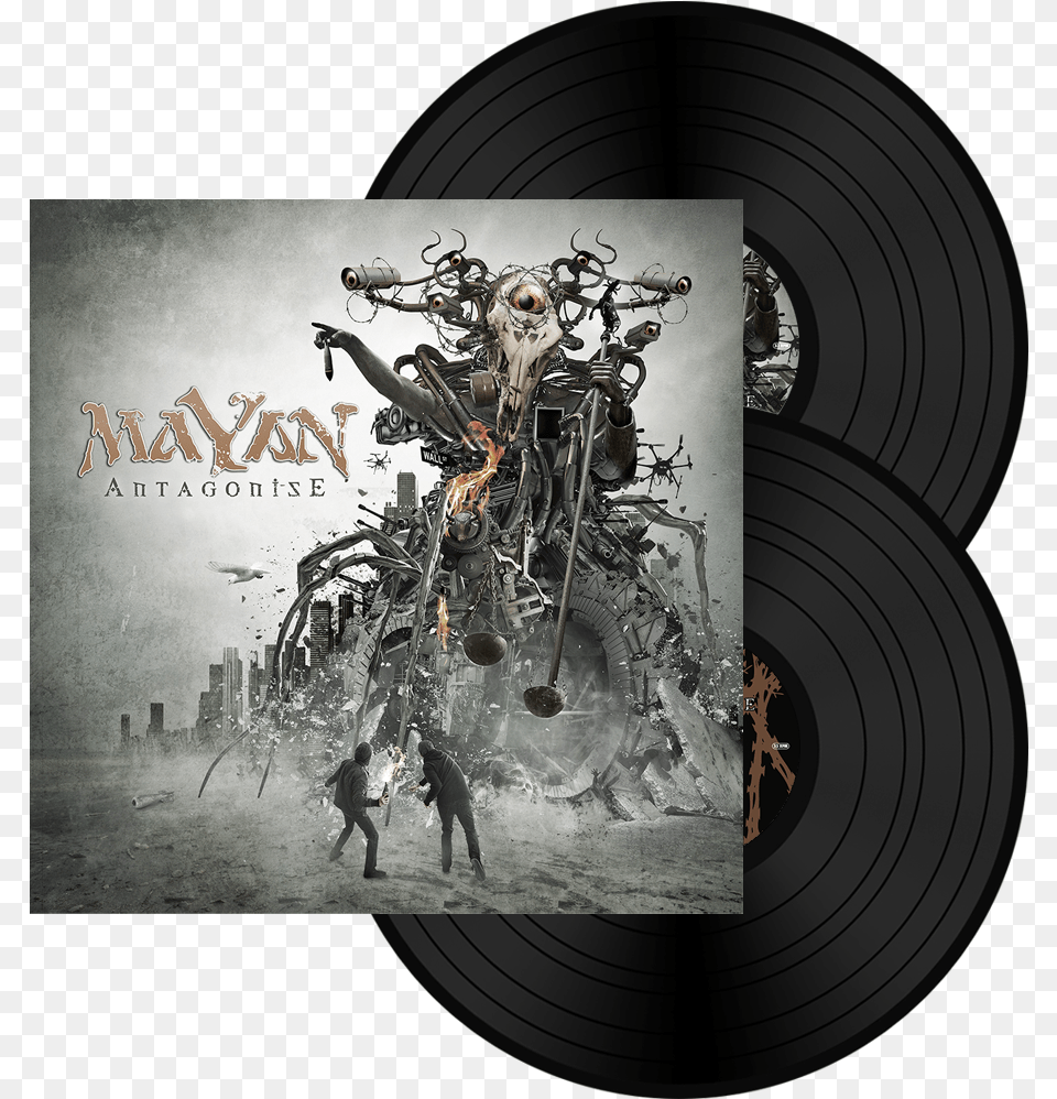 Mayan Antagonise Black Vinyl, Person, Advertisement, Poster, Book Free Png Download