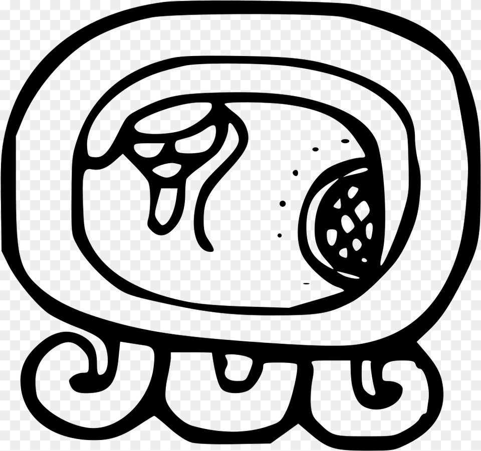 Mayan Symbol For Turtle, Gray Png