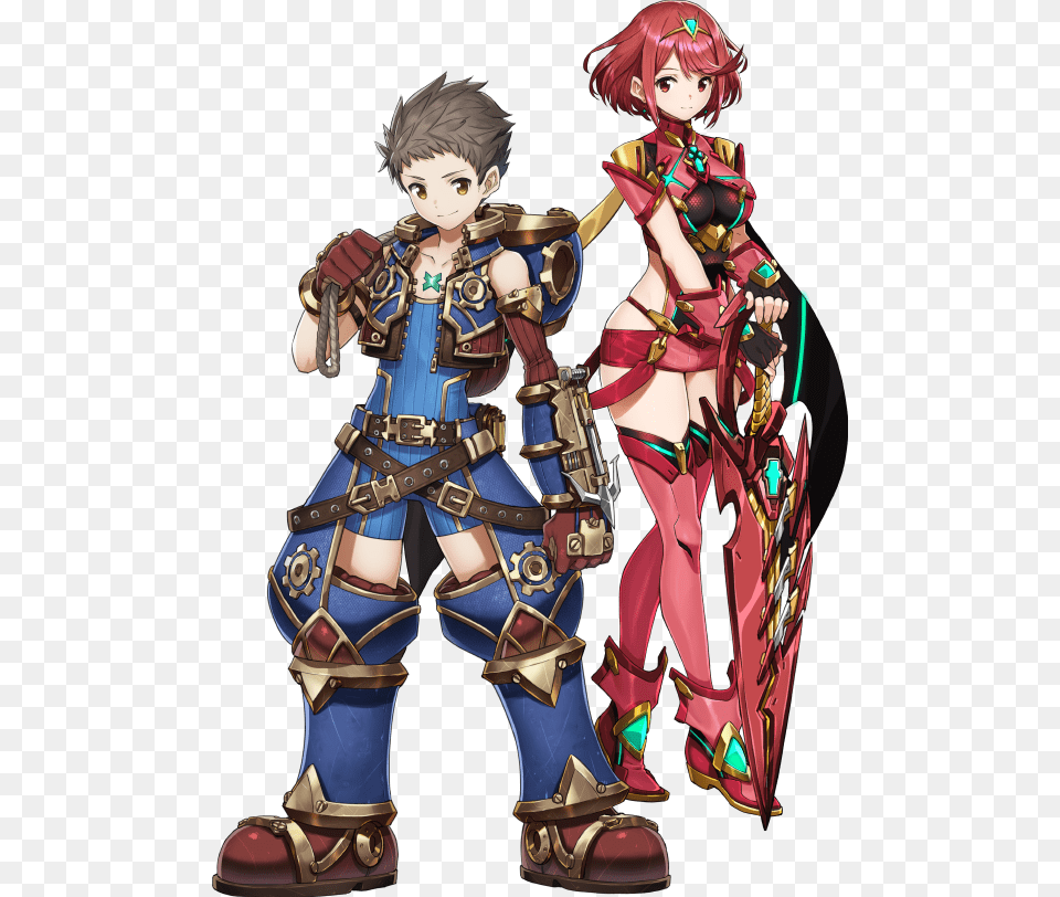 Maybe It Would Be Like The Ice Climbers Where Both Xenoblade Chronicles 2 Rex And Pyra, Book, Comics, Publication, Adult Png Image