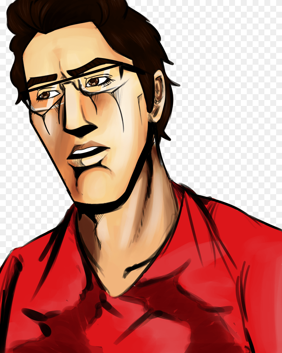 Maybe We All Knew Markiplier And Jojos Bizarre Adventure Illustration, Head, Art, Portrait, Face Png Image