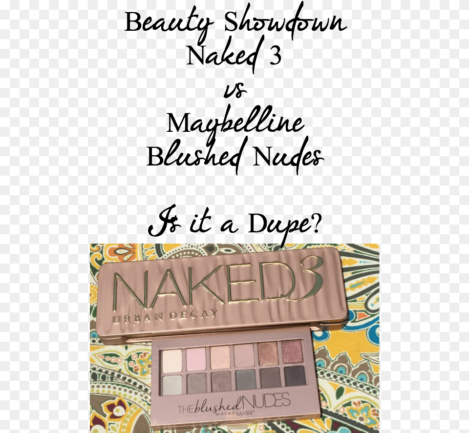 Maybelline Blushed Nudes Vs Urban Decay Naked Blumenladen, Paint Container, Palette, Cosmetics Free Transparent Png
