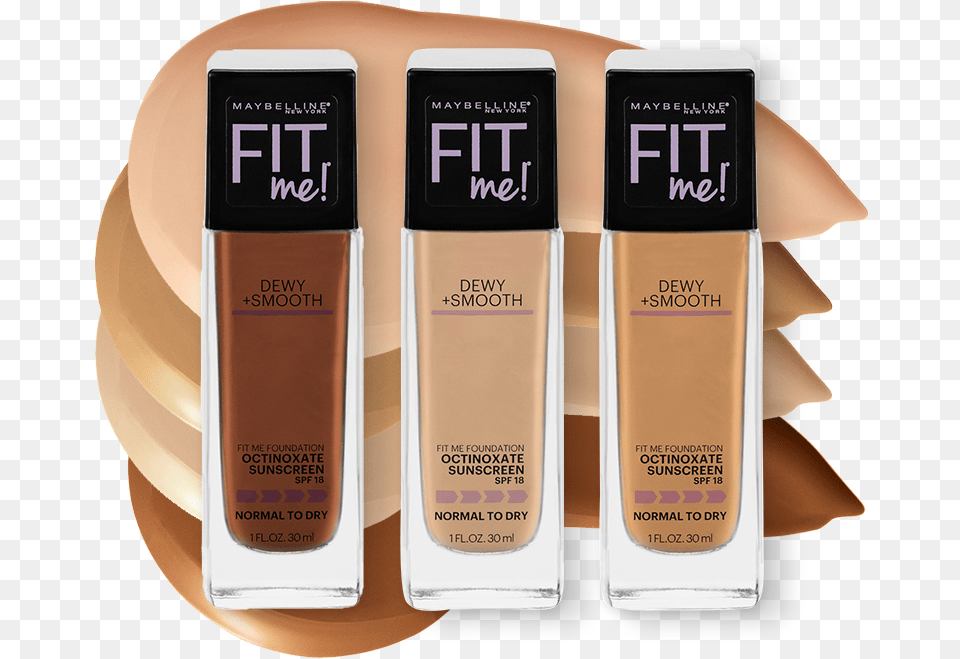 Maybelline Fit Me Dewy Smooth, Bottle, Cosmetics, Perfume, Lotion Png