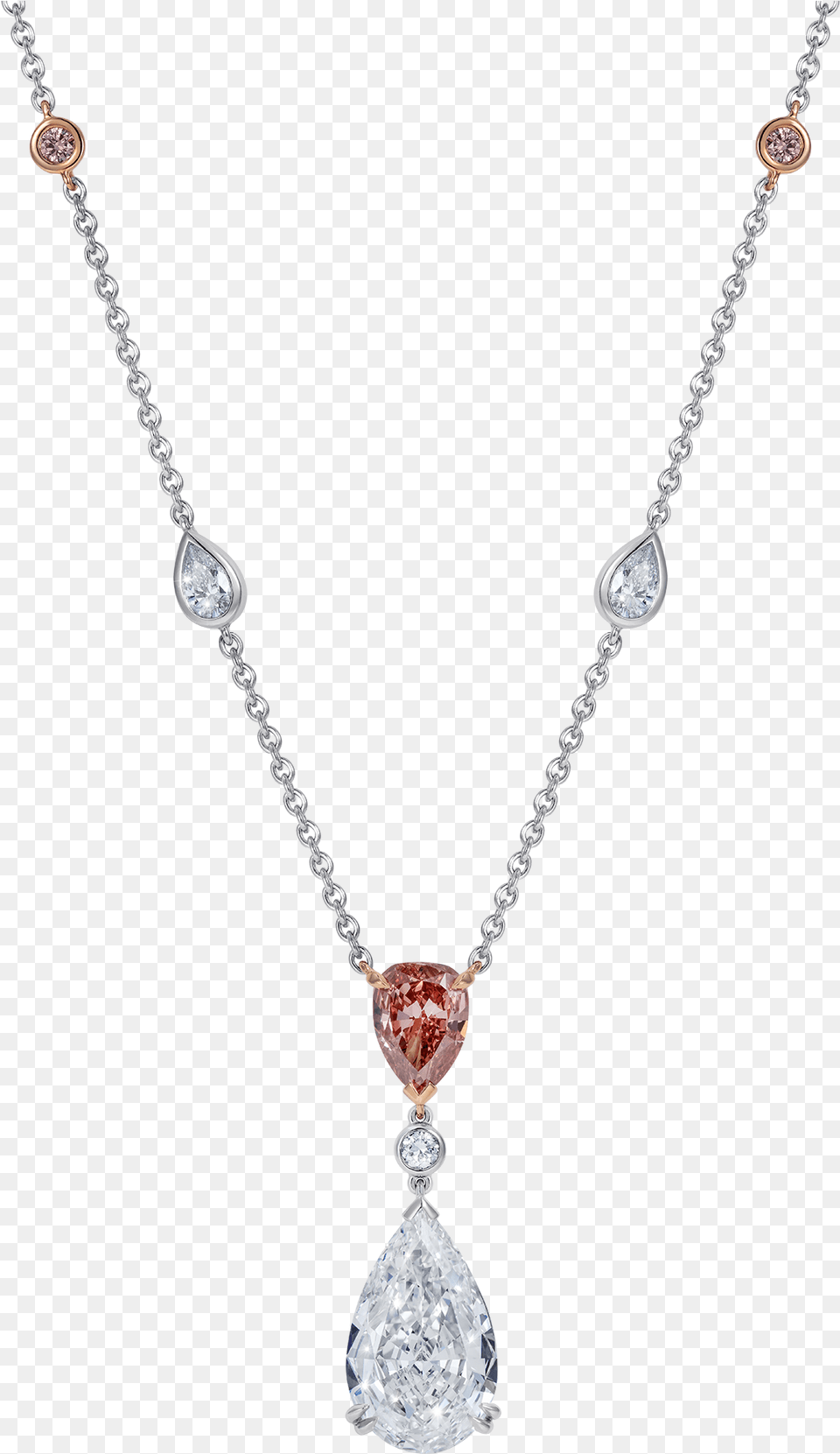 Mayfair Rose Necklace With Argyle Pink And White Diamonds Locket, Accessories, Diamond, Gemstone, Jewelry Png