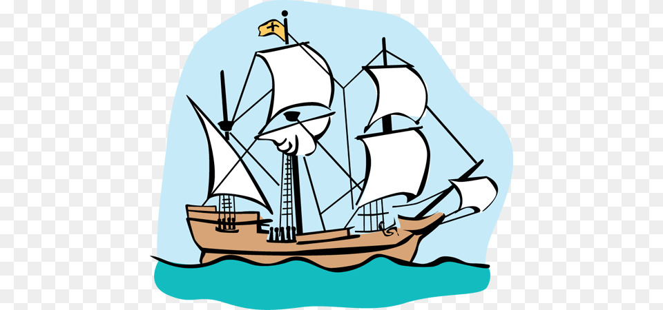Mayflower Clipart, Boat, Sailboat, Transportation, Vehicle Png