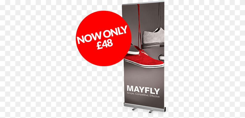 Mayfly Banners 1m X 2m Pull Up Banner, Clothing, Footwear, Shoe, Sneaker Free Png Download