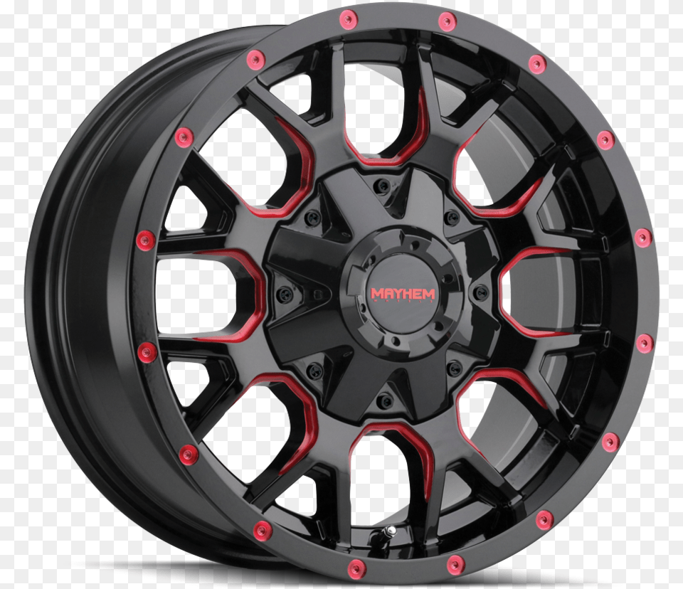 Mayhem Warrior Red, Alloy Wheel, Car, Car Wheel, Machine Png