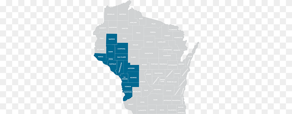 Mayo Clinic Health System Counties Wisconsin Black, Chart, Plot, Map, Atlas Png Image
