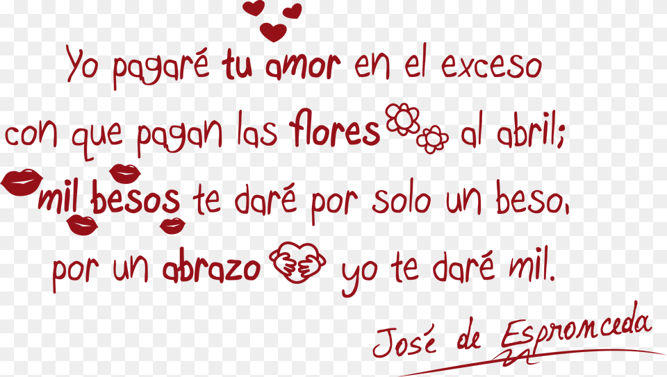 Mayo Poemas De Amor De Espronceda, Text, Handwriting Free Transparent Png