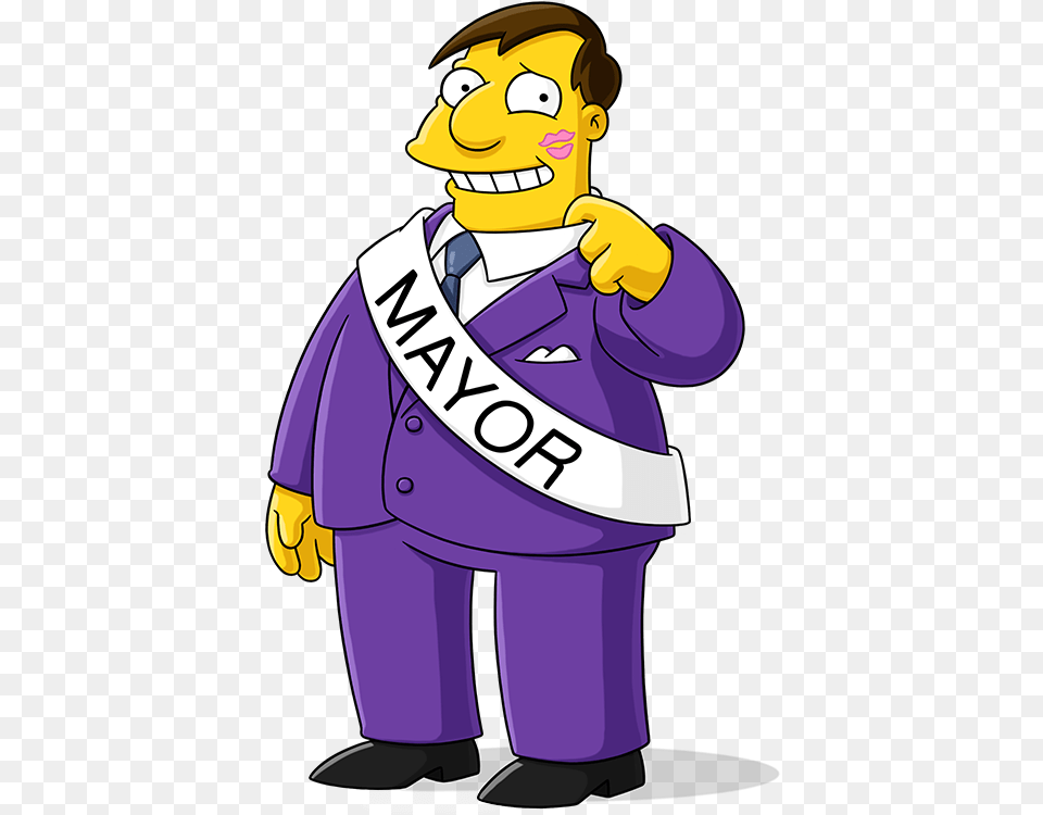 Mayor Joe Quimby Simpsons Quimby, Baby, Person, Face, Head Free Png Download