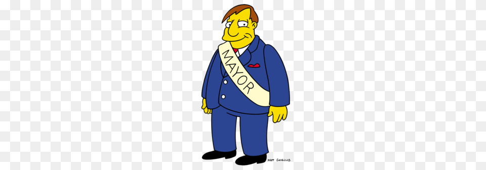 Mayor Quimby Simpsons Cartoon And Characters, Baby, Person, Face, Head Free Png
