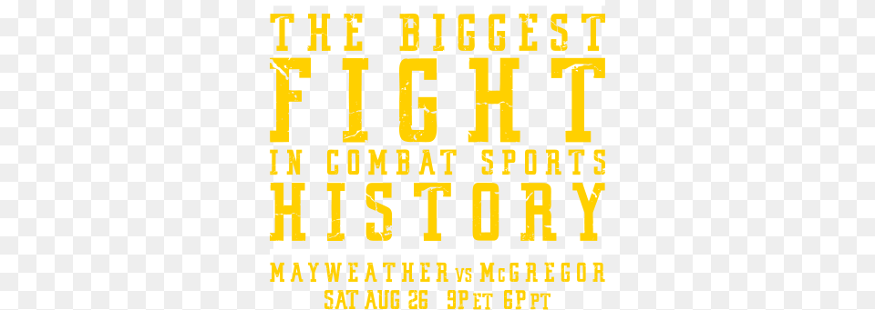 Mayweather Vs Mcgregor Biggest Fight In History, Scoreboard, Text, Advertisement, Paper Free Png