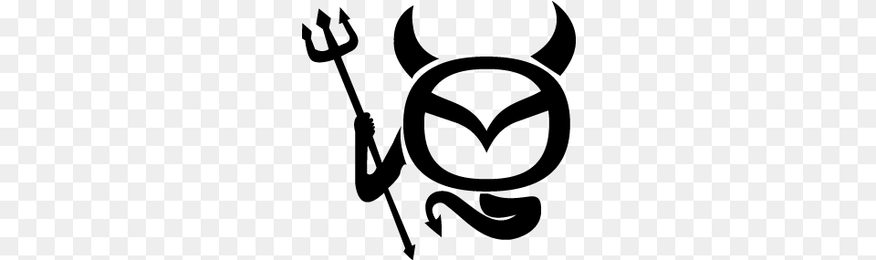 Mazda Clipart Logo Art Mazda Devil Logo, Gray Free Png Download
