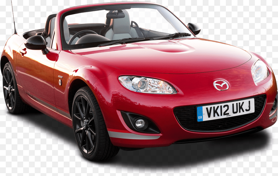 Mazda Mx 5 Kuro Red Car Image For Background Red Cars, Vehicle, Transportation, Wheel, License Plate Free Transparent Png