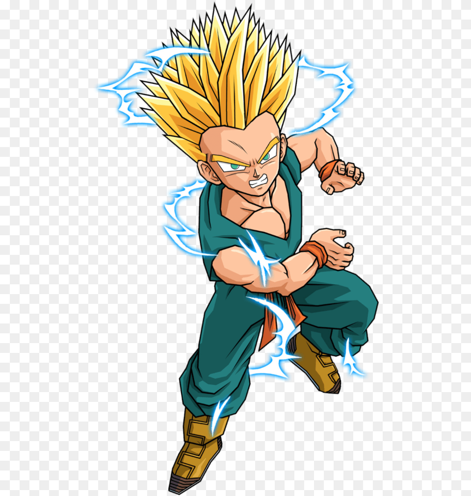 Maze Clipart Dragon Ball Z Trunks Super Saiyan, Book, Comics, Publication, Baby Free Transparent Png