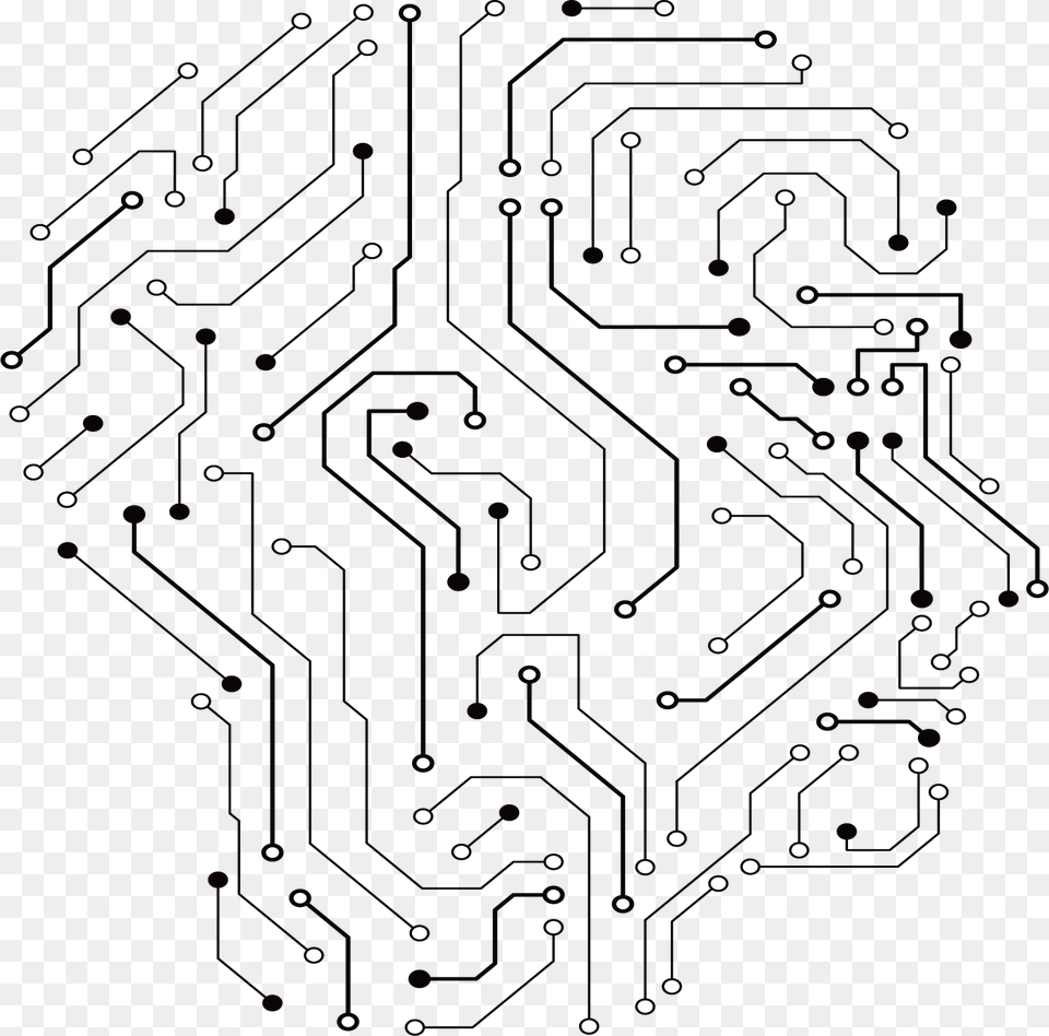 Maze Clipart Labyrinth Circuit Board Design Free Png Download
