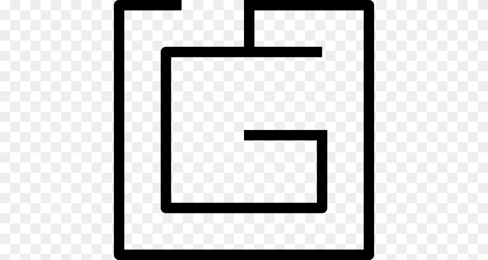 Maze Icon, Gray Free Png Download