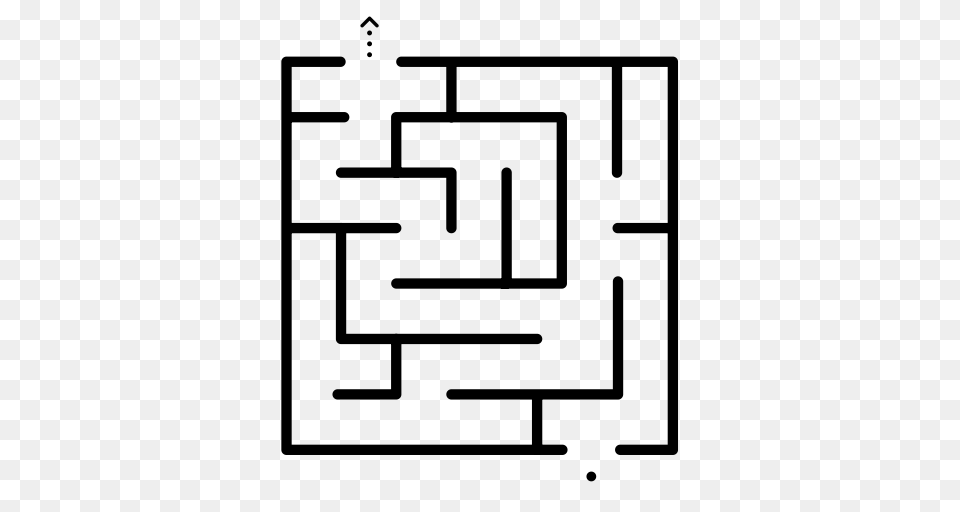 Maze Icon With And Vector Format For Unlimited, Gray Png Image