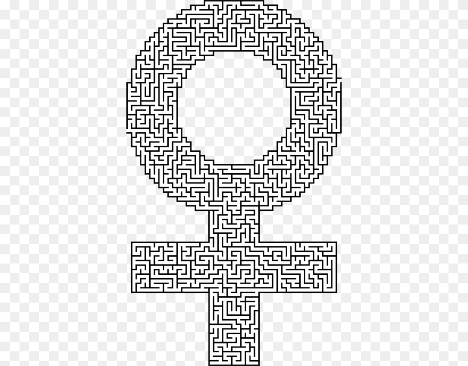 Maze Puzzle Gender Symbol Coloring Book Computer Icons, Cross, Qr Code Free Png