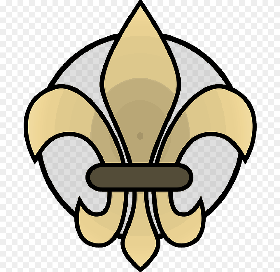 Mb Blue Gold Fleur De Lis, Symbol, Emblem Free Png Download