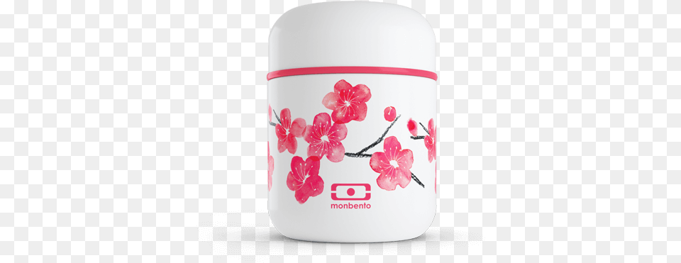 Mb Capsule Graphic Blossomthe Small Insulated Lunch Box Monbento, Flower, Plant, Cosmetics, Jar Free Png