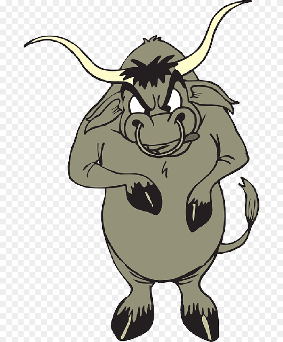 Mb Imagepng Angry Bull With Nose Ring, Animal, Mammal, Cattle, Livestock Png