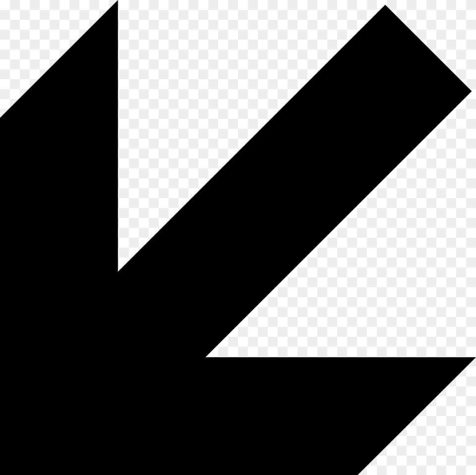 Mb Imagepng Arrow Left Down, Road, Tarmac, Green Png