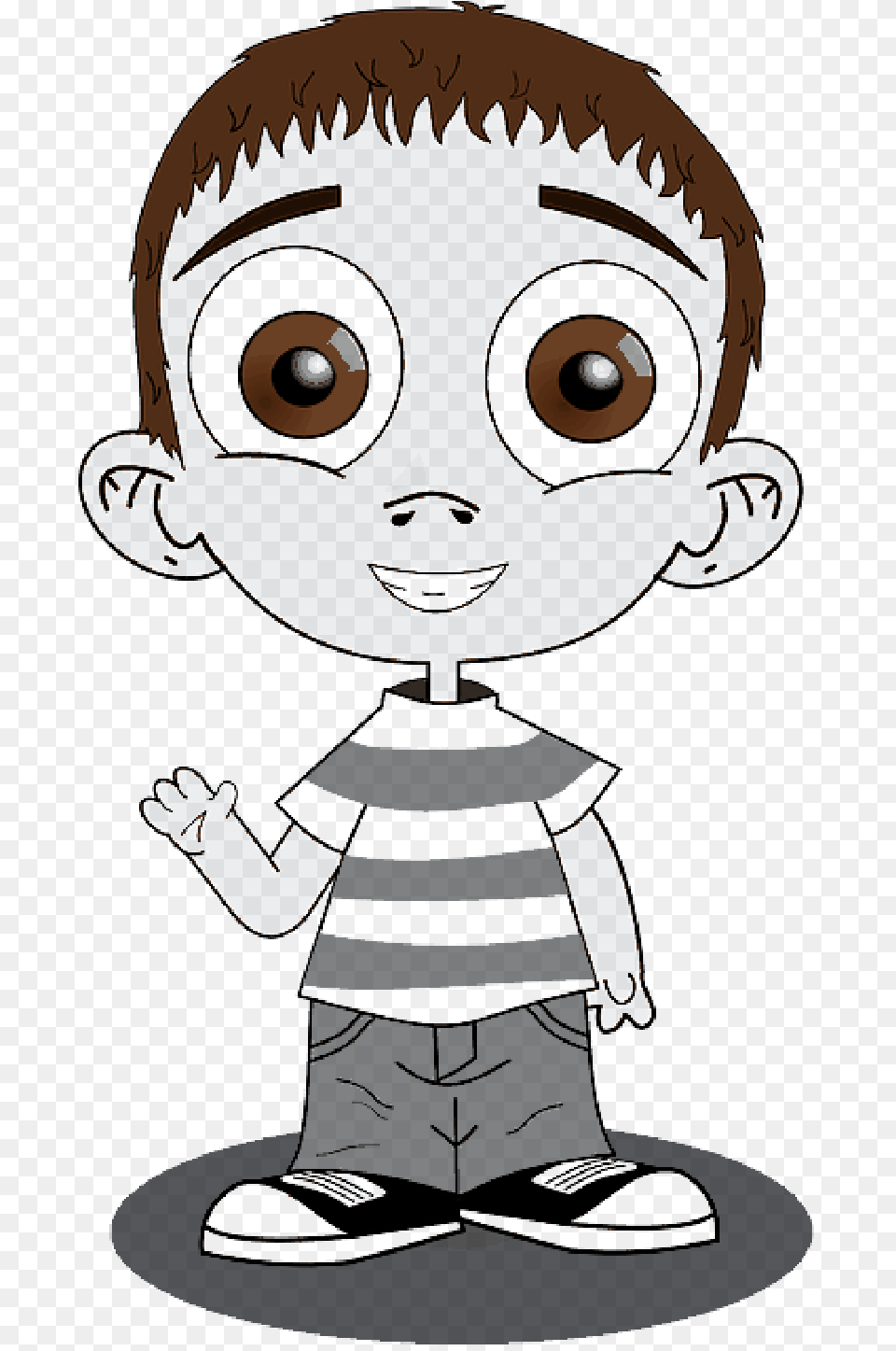 Mb Imagepng Clipart Boy With Big Eyes, Book, Comics, Publication, Baby Free Png