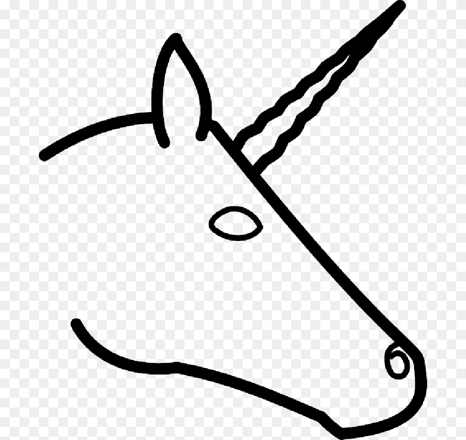 Mb Imagepng Draw A Unicorn Head Easy, Bow, Weapon, Animal, Mammal Png Image