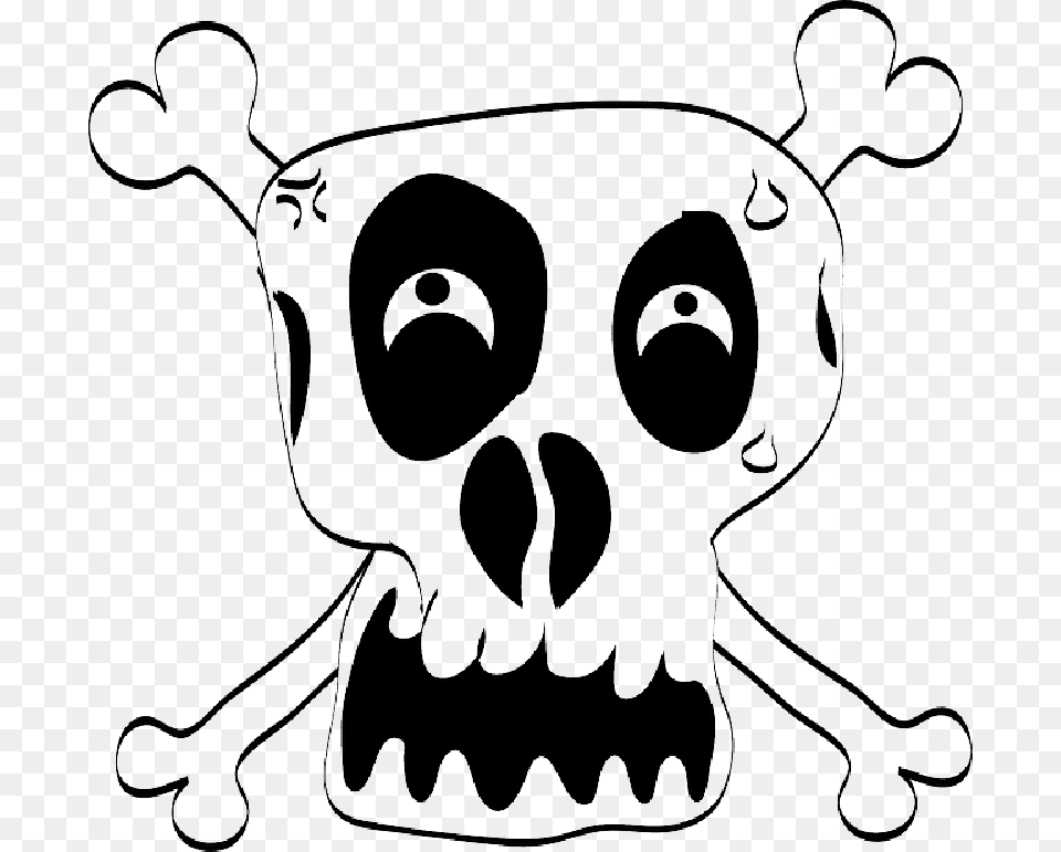 Mb Imagepng Funny Skull And Crossbones, Stencil, Animal, Bear, Mammal Png Image