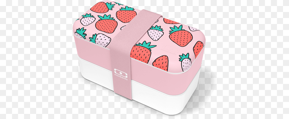 Mb Original Graphic Strawberry The Bento Box Made In France Monbento Strawberry, Berry, Food, Fruit, Plant Free Transparent Png