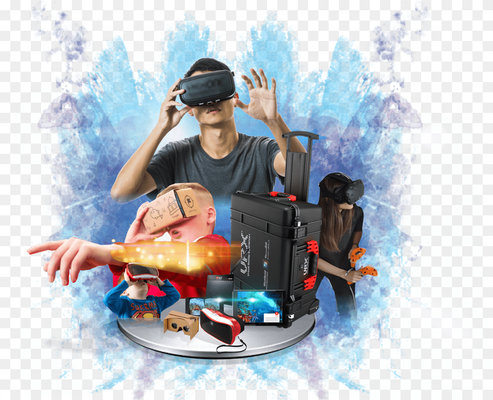 Mb Type Aduro Vr 1000 Virtual Reality Glasses, Photography, Collage, Art, Graphics Free Png Download