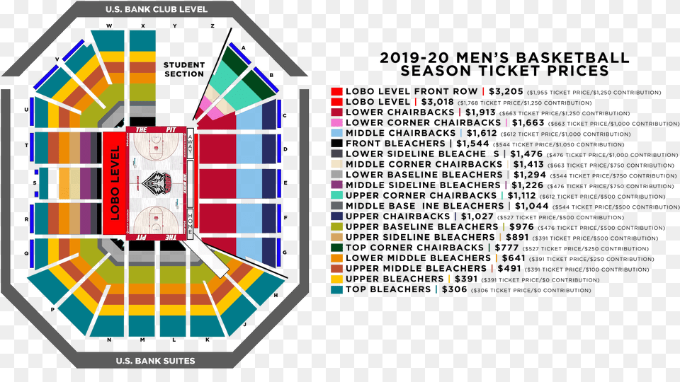 Mbb Season Tickets Lobo Tickets Dreamstyle Arena Seating Chart, Art Free Transparent Png