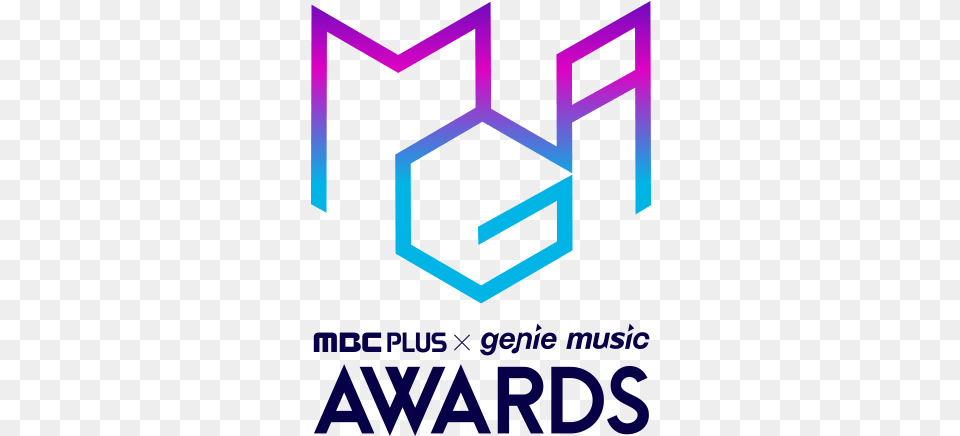 Mbc Plus X Genie Music Awards Logo Mbc Plus X Genie Music Awards, Advertisement, Poster Png Image