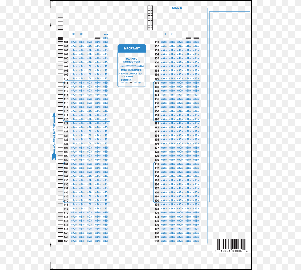 Mbe Answer Sheet, Page, Text Free Png Download