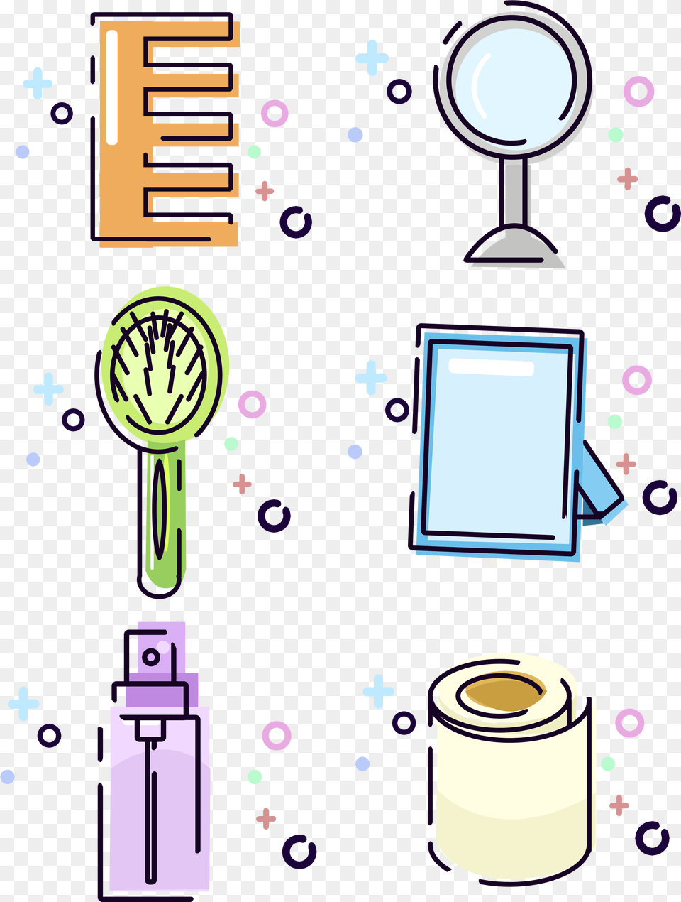 Mbe Daily Necessities Hand Painted Cartoon And, Paper Png Image