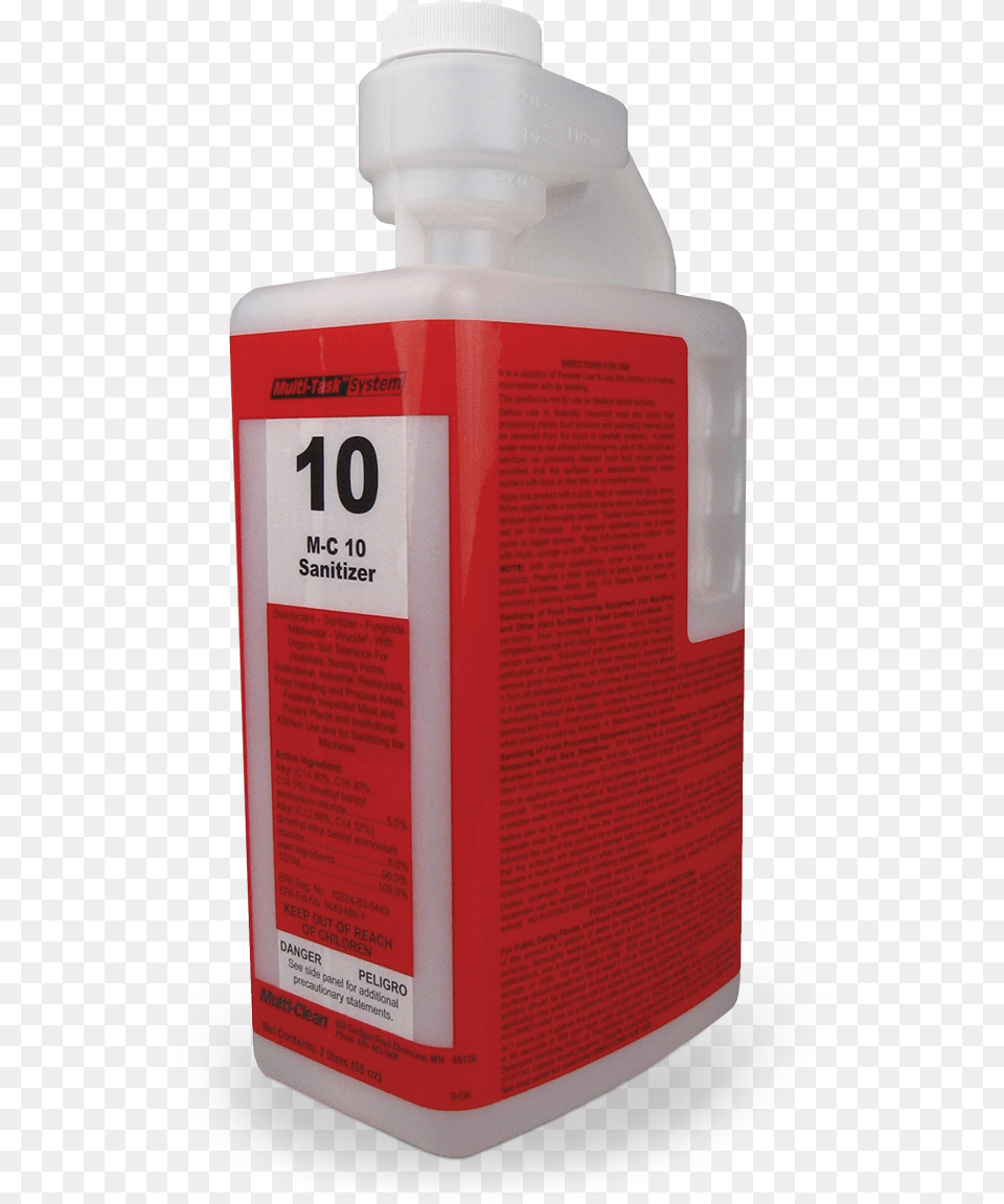 Mc 10 Sanitizer Concentrate Refill As Shown In The Plastic Bottle, Can, Tin Free Png Download