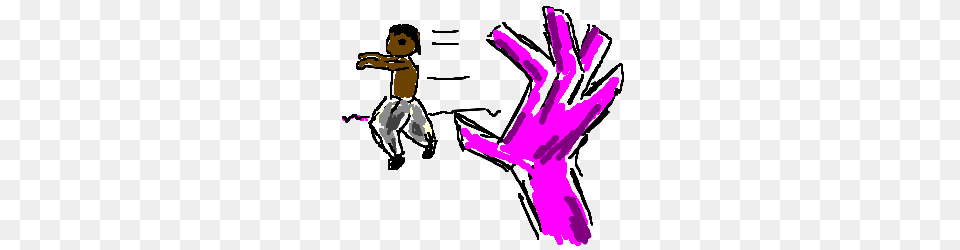 Mc Hammer Avoids Pink Master Hand Drawing, Purple, Baby, Person, Dancing Png