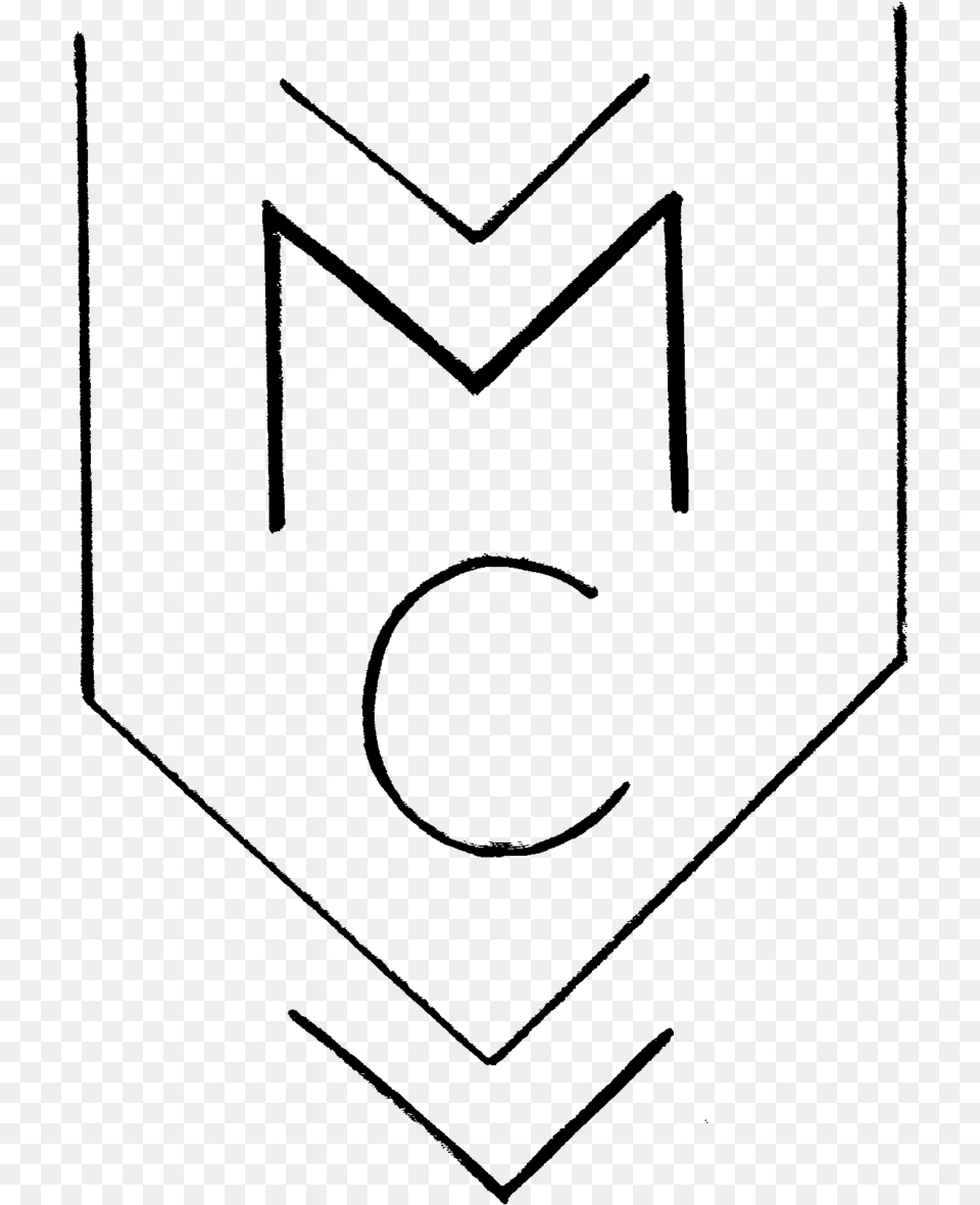 Mc Logo Lines Line Art, Gray Png Image