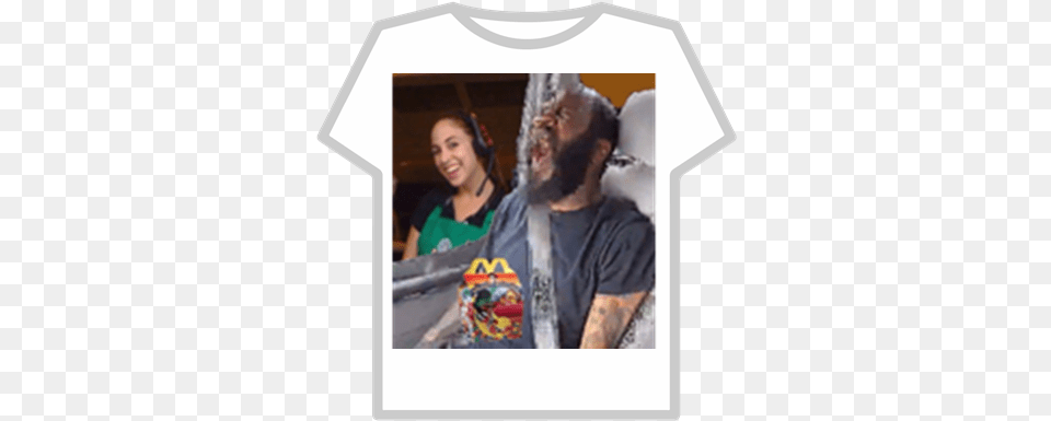 Mc Ride Gets Happi Meal Black Roblox T Shirt Template, T-shirt, Clothing, Adult, Person Free Transparent Png