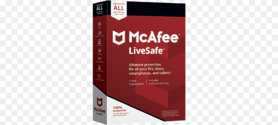Mcafee Livesafe 1 Year Service Mcafee Livesafe 2018, Advertisement, Poster, Scoreboard Png