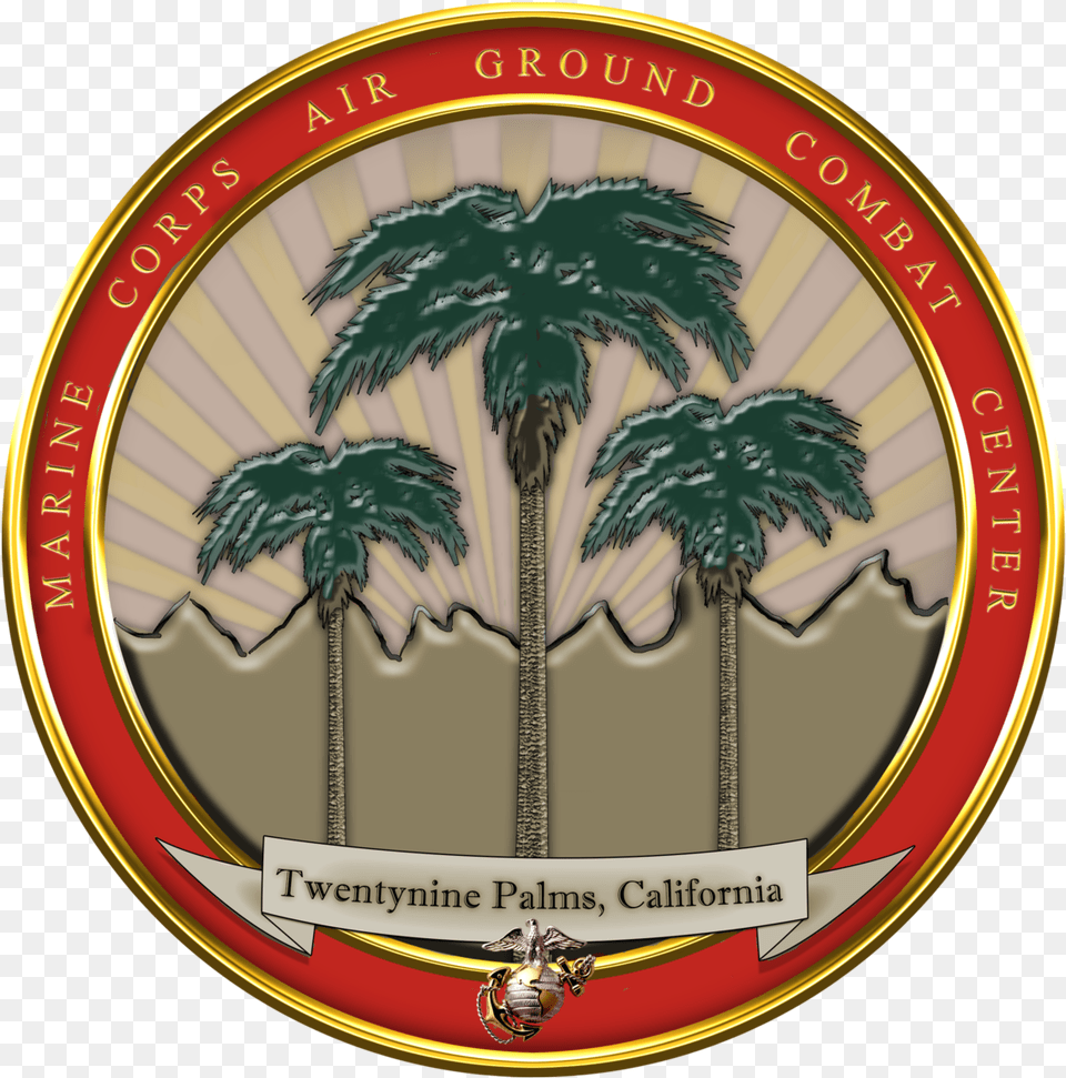 Mcagcc 29 Palms Logo, Plant, Tree, Emblem, Symbol Png Image