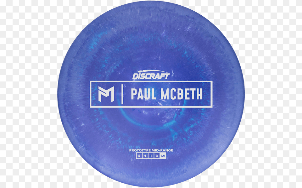 Mcbeth 5x World Champion Discraft Prototype Midrange Circle, Frisbee, Toy Png