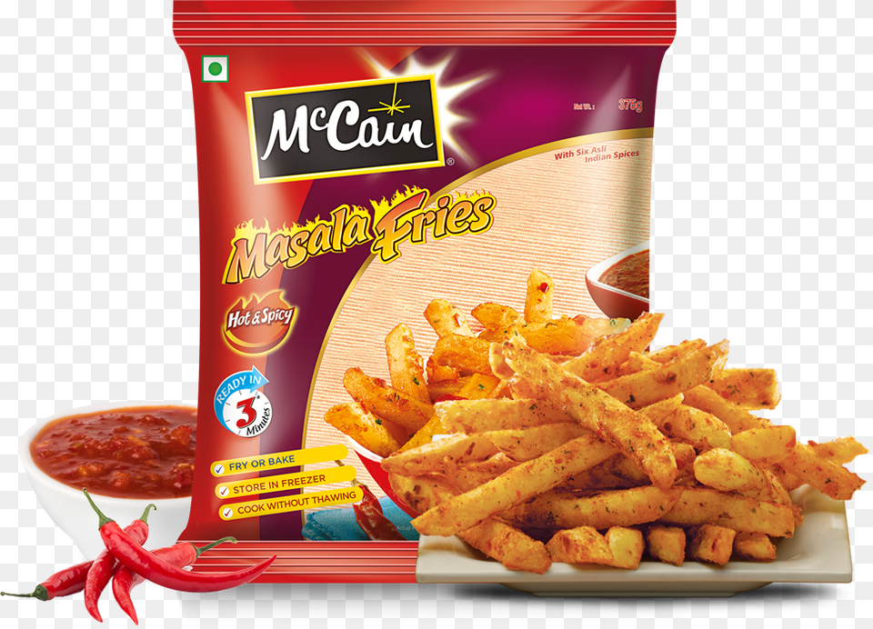 Mccain Masala Fries, Food, Ketchup Free Png