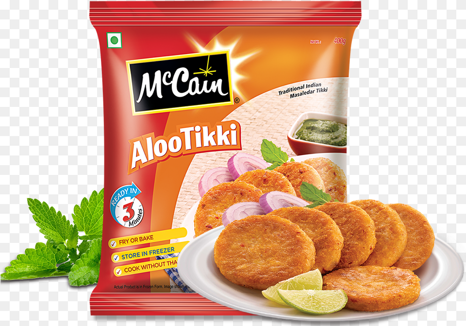Mccain Traditional Indian Crispy Vegetable Aloo Tikki Mc Can French Fries, Food, Lunch, Meal Png